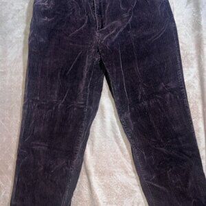 St. John's Bay Men 36 Brown Pleated Cuffed Corduroy Pants Vtg‎ 90's (P)